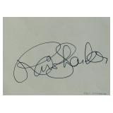 Woodstock Ravi Shanker signature slip