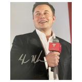 Tesla Elon Musk signed photo