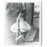 Vaudevillian Silent Star Baby Peggy signed photo
