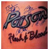 Poison signed Flesh & Blood album