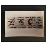 Woodstock Ticket Glass Collectible Jewelry Tray