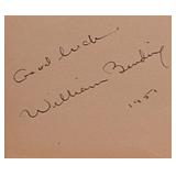 Wake Island William Bendix signature slip