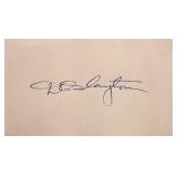 Nasa astronaut Donald Slayton signature slip
