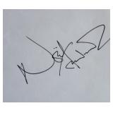 Noel Coward signature slip