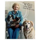 Betty White signed photo
