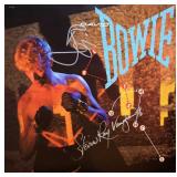 David Bowie & Stevie Ray Vaughan signed Lets...