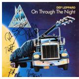 Def Leppard signed On Through The Night album