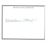 Secretary of State Madeleine Albright signature...