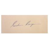 Astronaut Gordon Cooper signature slip