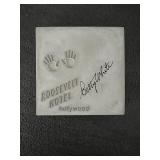 Betty White signed Roosevelt Hotel Hollywood...
