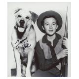 Tommy Kirk "Old Yeller" signed movie photo. GFA...