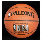 Golden State Warrior Rick Barry Signed Spalding...