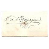 Confederate General G.T. Beauregard Signed...