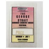 George Strait Backstage Pass