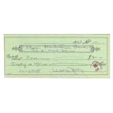 Astronaut Walt Kelly Signed Check
