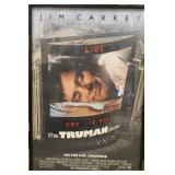 The Truman Show cast signed poster