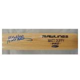 Tampa Bay Rays Matt Duffy Signed Bat Tristar...