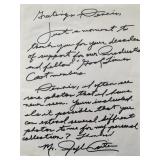 Good Times Ralph Carter Signed Letter