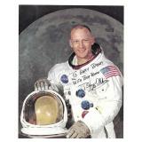 Moonwalker Buzz Aldrin signed nasa photograph
