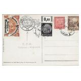 Znaim-Vienna TPO postmarked postcard with Third...