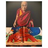 14th Dalai Lama Tenzin Gyatso signed photo
