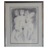 R.C. Gorman hand signed framed lithograph
