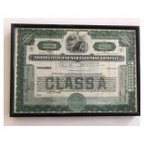 Framed Associated Gas And Electric Company...