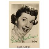 Your Hit Parade Gis¨le MacKenzie signed photo