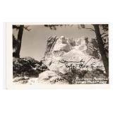Mount Rushmore Creator Gutzon Borglum signed photo