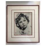 Framed Shirley Temple photo