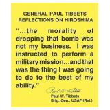 Enola Gay Pilot Paul W Tibbets Signed Card