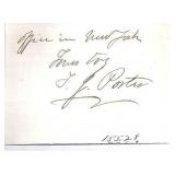 Union General F.J. Porter Signed Civil War Letter