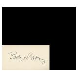 Lawyer Battling Bella Abzug original signature