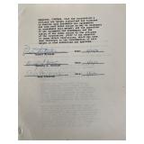 Robert Mitchum signed Dorlite Corporation Document