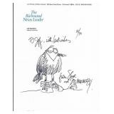 Jeff MacNelly signed sketch