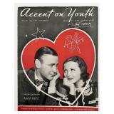 Sylvia Sidney signed music book