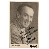 The Jack Carter Show Jack Carter signed photo