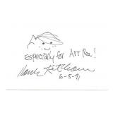 Dennis the Menace creator original signed sketch