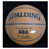 Sacramento Kings Mike Bibby Signed Spalding All...