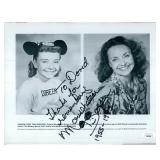 Mouseketeer Doreen Tracey signed photo. JSA...