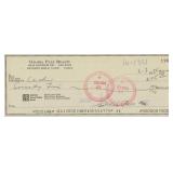 The Twilight Zone Gloria Pall signed check