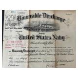 1945 United States Navy Honorable Discharge...