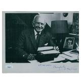 Screenwriter Christopher Fry signed photo. JSA...