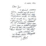 Enola Gay Pilot Paul W Tibbets Signed Letter