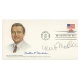 Walter Mondale signed envelope
