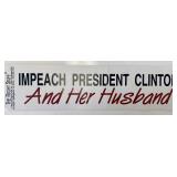 Impeach 42nd President Clinton and her husband...