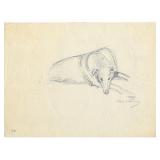 Albert Sterner signed drawing