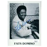 Musician Fats Domino signed photo. JSA...