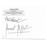 French Painter Bernard Buffet signed postcard