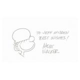 Mort Walker Signed Card
